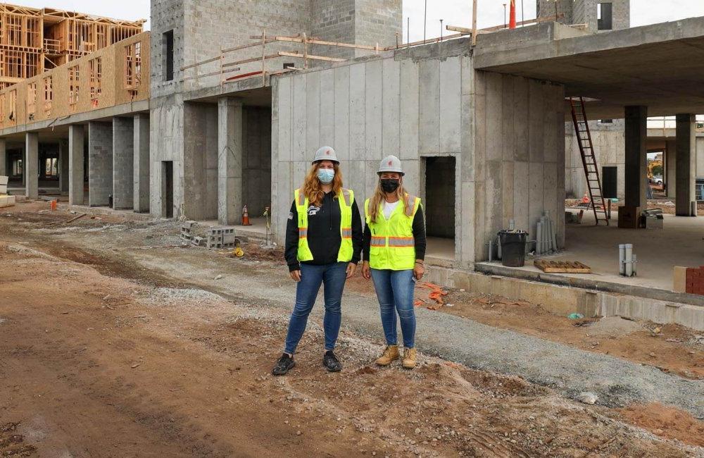 Leila Stephan and Briana Samman at Safety Stand-Down